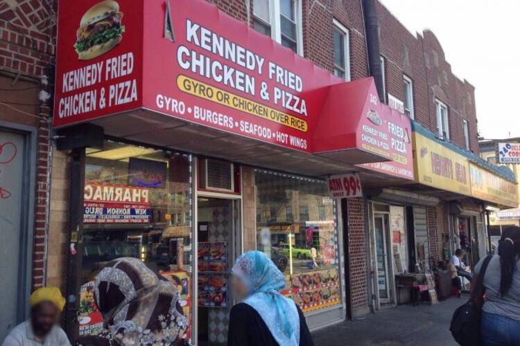 Kennedy Fried Chicken Pizza Crown Heights New York City
